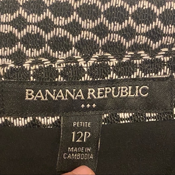 Banana Republic Factory black tan skirt NWT 12P - Picture 8 of 11